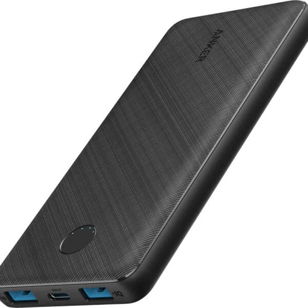 بطارية انكر باور كور 3 سعة 10 الاف mAh / مدخلين USB / اسود