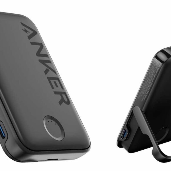 بطارية انكر MagGo المغناطيسية / فيها ستاند مدمج / تدعم MagSafe / سعة 5000 mAh