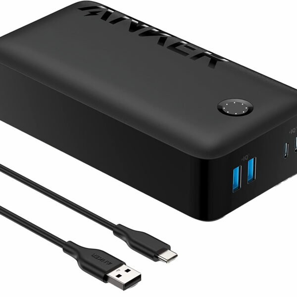 بطارية انكر 347 سعة 40 الف mAh / شحن سريع PD / قوة 30 واط / مدخلين USB و مدخلين تايب سي