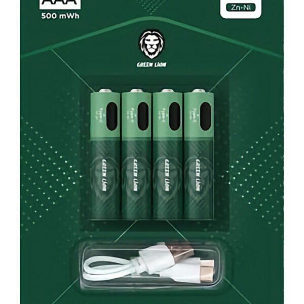 بطارية من نوع AAA قابلة لاعادة الشحن من شركة Green / 4 حبات