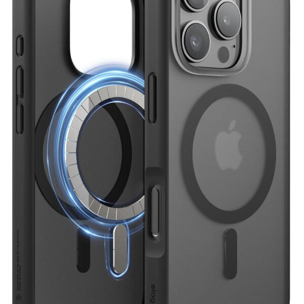 كفر Elago Hybrid لايفون 16 برو / يدعم MagSafe / ضد الطيحات / اسود شفاف