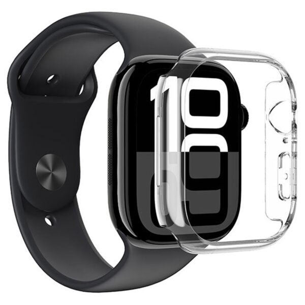 كفر AmazingThing Frame Lite لساعة ابل 10 / حجم 46 / يحمي من الطيحات و الخدوش / شفاف