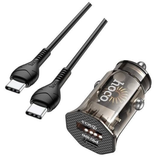 Hoco DZ16 fast charging car charger set