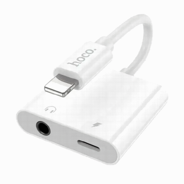 Hoco Dup05 Ip To 3.5 Digital Audio Converter White